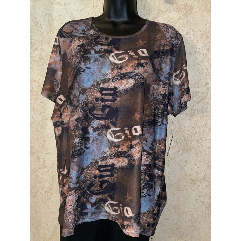 Gemstone Multicolor Graphic Sheet Top